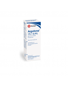 Argotone Gocce Nasali 1%+0,9% Efedrina / Argento vitellinato Antisettico 20 ml