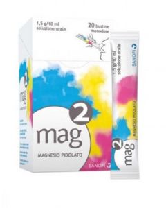 Mag2 Stickpack Soluzione Orale 1,5 g/10 ml Magnesio Pidolato 20 Bustine