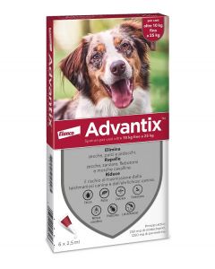 Advantix Spot On 6 Pipette per cani da 10 a 25 kg