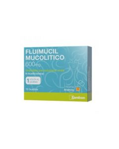 Fluimucil Mucolitico 600 mg Granulato per Soluzione Orale N-Acetilcisteina 10 Bustine