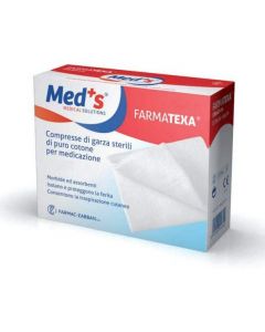 Med's Compresse Di Garza 12/8 Sterile 10 x 10 cm 100 Pezzi