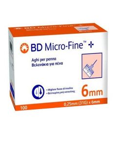 BD Microfine Ago 6mm 31G 100 Pezzi