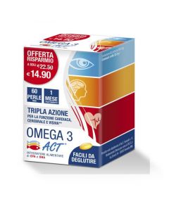 Omega 3 Act Integratore Alimentare di EPA e DHA 60 perle