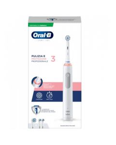 Oral B Laboratory Pulizia e Protezione 3 Spazzolino Elettrico + 2 Testine