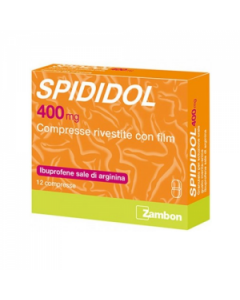 Spididol 400 mg Ibuprofene Sale di Arginina Analgesico 12 Compresse Rivestite