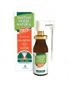 Tantum Verde Natura Tris Spray Orale Tosse e Mal di Gola 15 ml